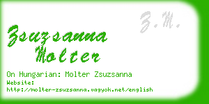 zsuzsanna molter business card